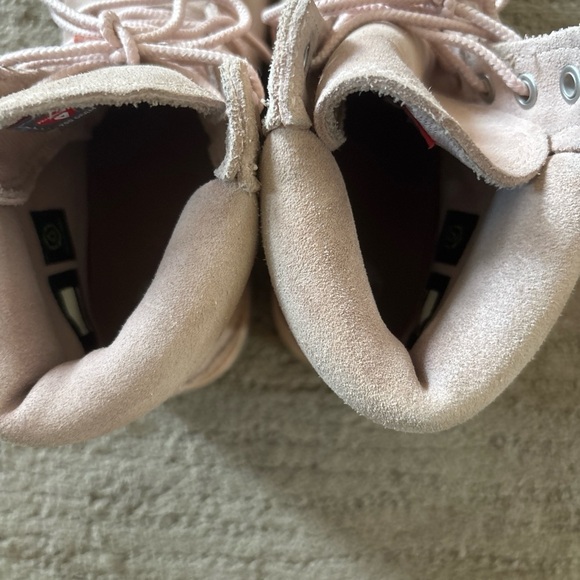 Timberland Light Pink Suede Boots - Picture 5 of 7